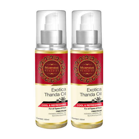 Buy Morpheme Exotica Thanda Hair Oil 2 Bottles - Purplle