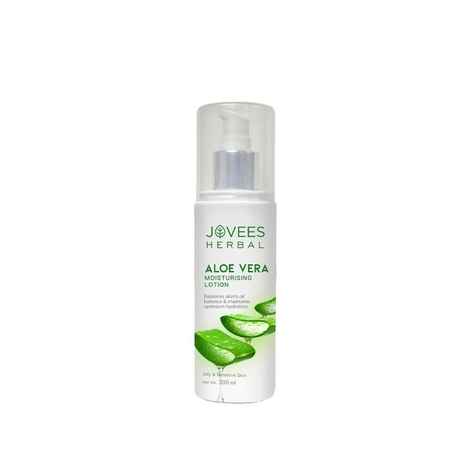 Buy Jovees Herbal Aloe Vera Moisturising Lotion |With Sandal And Peach Extract |Nourishes, Heals and Hydrates Skin | For Oily & Sensitive Skin 200ml - Purplle