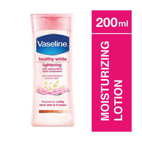 Buy Vaseline Healthy White Lightening With Vitamin B3 & Triple Sunscreens (200 ml) - Purplle