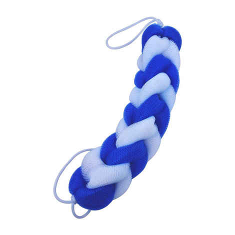 Buy Panache Shower Sponge 9 Knots Rope, Blue & White, Back Scrubber, Bath & Shower, Bathing Accessories (Length 31 Cm, Weight 75 Gms) - Purplle