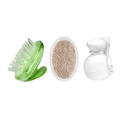 Buy Panache Hair Shampoo Massager,Natural Vetiver Bath Scrubber & Face Wash Roll, Beauty, Bath & Shower, Bathing Accessories, Hair, Loofahs, Face - Purplle