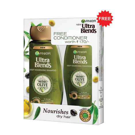 Buy Garnier Ultra Blends Royal Jelly & Lavender Shampoo (175 ml) + Conditioner (75 ml) FREE - Purplle