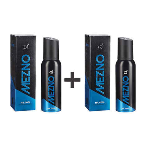 Buy Mezno Mr. Cool - Fresh Active Fragrance Deodorant Body Spray for Men - 24 Hrs Fresh Power - No Gas Deo - (120 ml) (Buy 1 Get 1 Free ) - Purplle