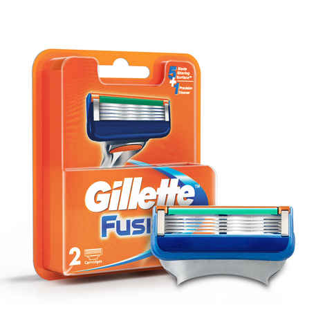 Buy Gillette Fusion Manual Shaving Razor Blades (Cartridge) 2s pack - Purplle