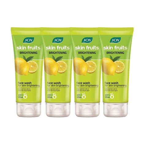 Buy Joy Skin Fruits Fairness Lemon Face Wash (Pack Of 4 X 50 ml) - Purplle