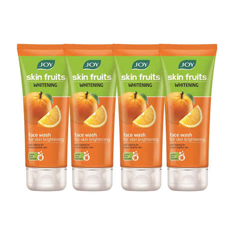 Buy Joy Skin Fruits Whitening Orange Face Wash(Pack Of 4 X 50 ml) - Purplle