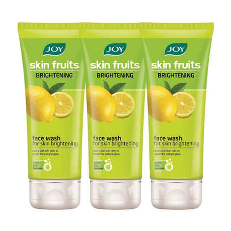 Buy Joy Skin Fruits Fairness Lemon Face Wash (Pack Of 3 X 100 ml) - Purplle
