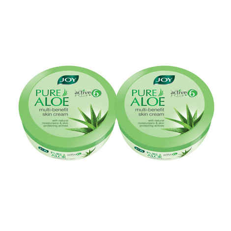 Buy Joy Pure Aloe Multi-Benefit Skin Cream (Pack Of 2 X 500 ml) - Purplle