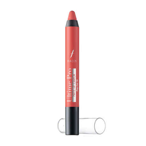 Buy Faces Canada Ultime Pro Lip Crayon Matte Pop Out 18 (2.8 g) + Free Sharpner - Purplle