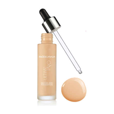 FACES CANADA Ultime Pro Second Skin Foundation - Beige 03, 30 ml | Lightweight Anti-Ageing Serum Foundation | 3X Lighter | Natural Matte Finish | Medium To High Coverage | SPF 15 | Non-Oily