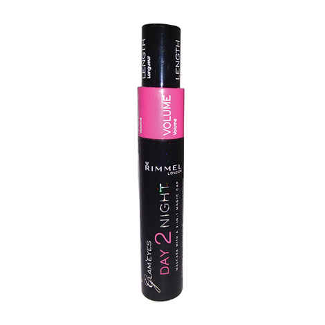 Buy Rimmel Glam Eyes Day 2 Night Mascara With A 2In1 Magic - Black #001 - Purplle
