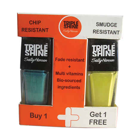 Buy Sally Hansen Triple Shine Nail - Statemint #260 + Dream Sequins #320 - Purplle