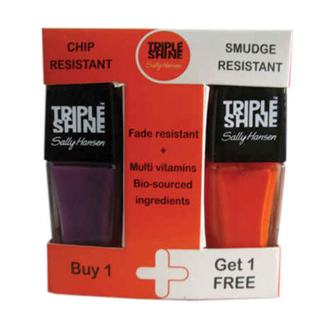 Buy Sally Hansen Triple Shine Nail - Vanity Flare #290 + Taheati #620 - Purplle