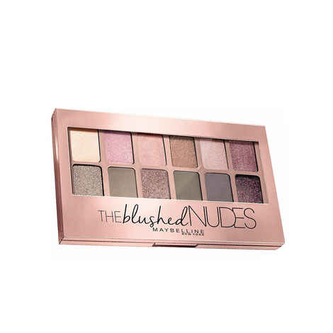 Buy Maybelline New York Eyeshadow Palette, 12 Highly Blendable Shades, Matte and Sheen Colours, The Blushed Nudes, 9 gm - Purplle
