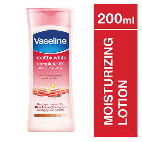 Buy Vaseline Healthy White Complete 10 Body Lotion (200 ml) - Purplle