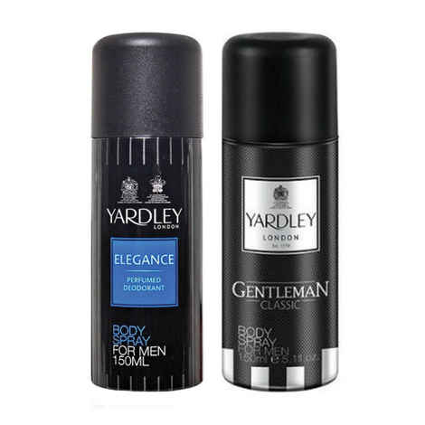 Buy Yardley London Elegance Perfumed Deodorant For Men (150 ml) + Yardley London Gentleman Deodorant (50 ml) - Purplle