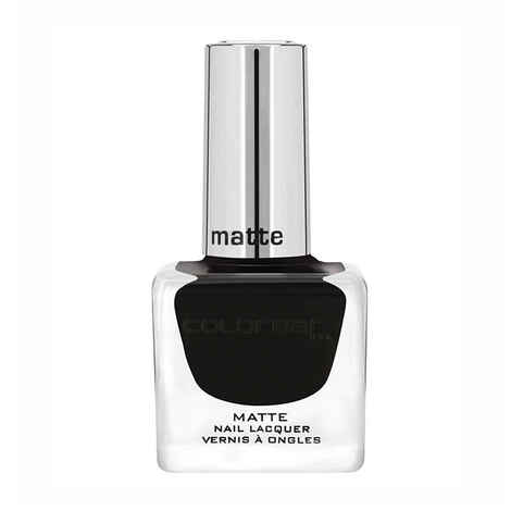 Buy Colorbar Colorbar Matte Nail Lacquer Blackness - Purplle