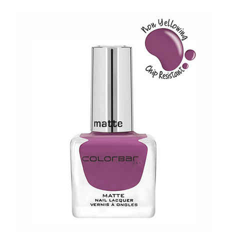 Buy Colorbar Colorbar Matte Nail Lacquer Plumatte - Purplle