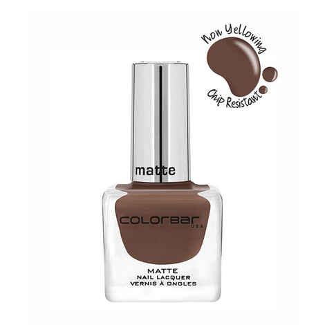 Buy Colorbar Matte Nail Lacquer Mattacino - Purplle