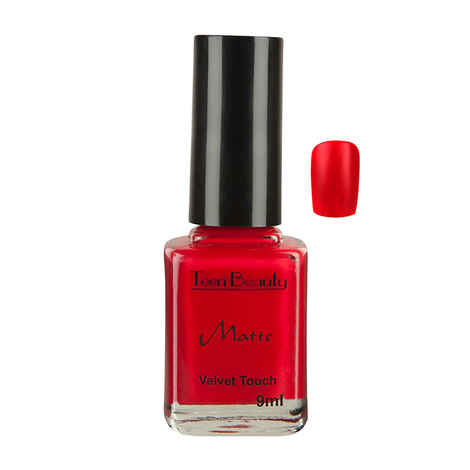Buy Teen Beauty Matte Nail Polish Victoria Secret Red (9 ml) - Purplle