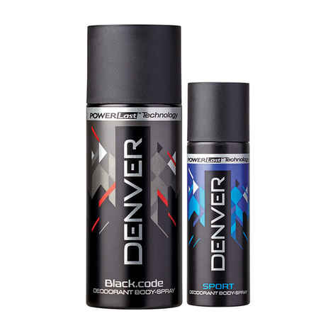 Buy Denver Deo Black Code (150 ml) & Sports Deo Nano (50 ml) - Purplle