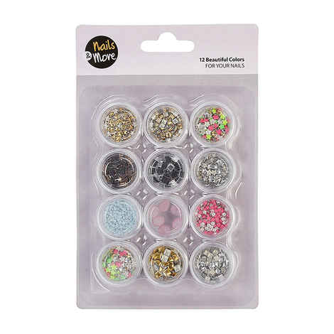 Buy Nails&More NLA-9 12 Glitter Set - Purplle