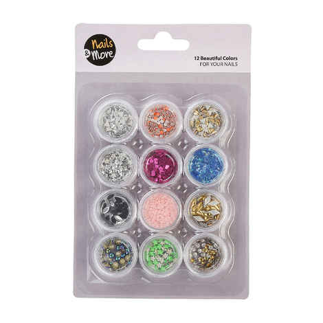 Buy Nails&More NLA-28 12 Glitter set - Purplle