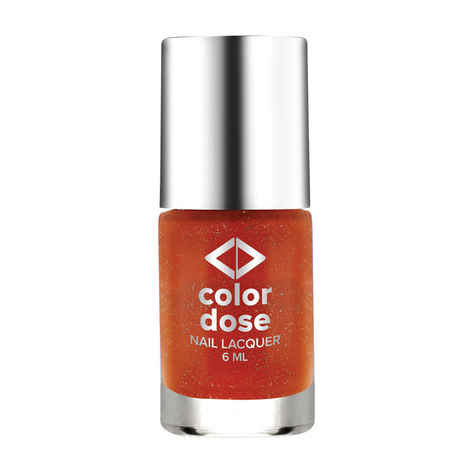 Buy Color Dose Glitter Rust 28 Nail Polish - Purplle