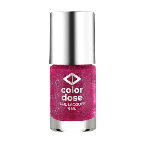 Buy Color Dose Glitter Sparkle Pink 05Nail Polish - Purplle