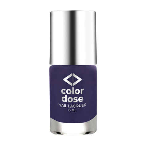 Buy Color Dose Matt Deep Purple 20 Nail Polish - Purplle