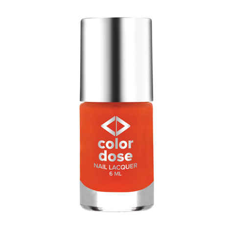 Buy Color Dose Matt Orangy 13 Nail Polish - Purplle