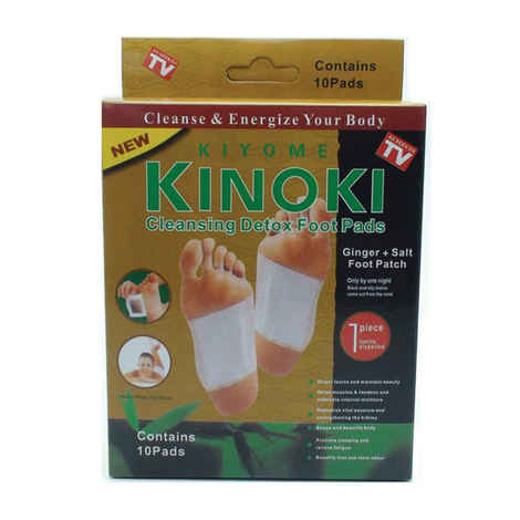 Buy Kiyome Kinoki Cleansing Detox Foot Pads - Purplle