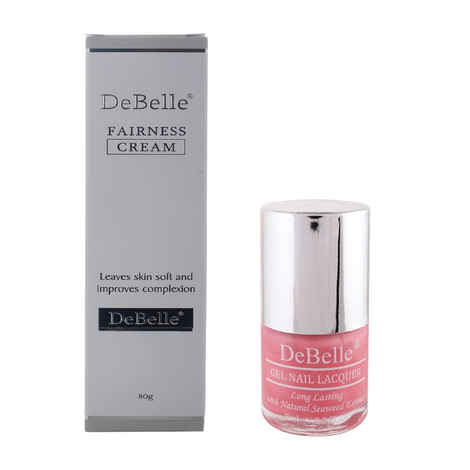 Buy Debelle Beauty Kit Of Debelle Fairness Cream (80 g) & Debelle Nail Polish (Pink) - Purplle