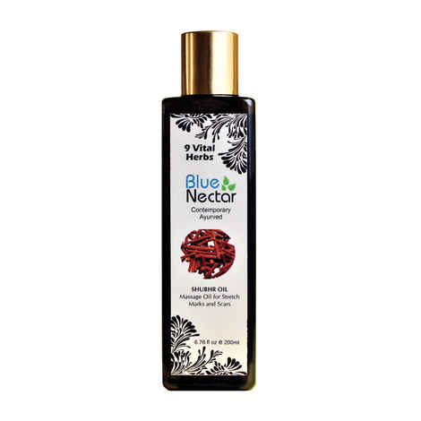 Buy Blue Nector Shubhr Massage Oil For Stretch Marks and Scars (200 ml) - Purplle