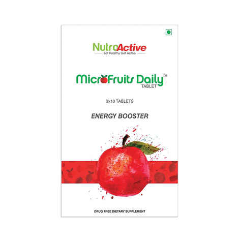 Buy Nutroactive Microfruits Multivitamin Daily (30 Tablets) - Purplle