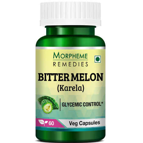 Buy Morpheme Bittermelon (Karela) 500mg Extract 60 Veg Caps - Purplle
