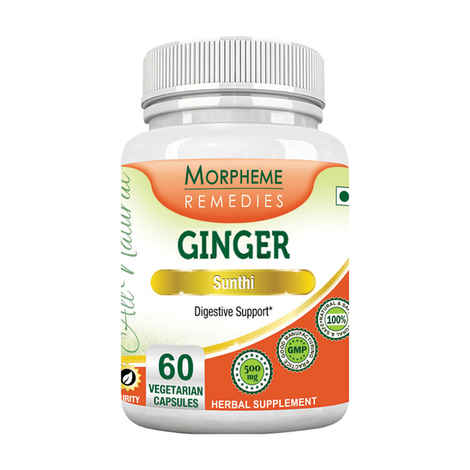 Buy Morpheme Ginger Caps - 500mg Extract - 60 Veg Caps - Purplle