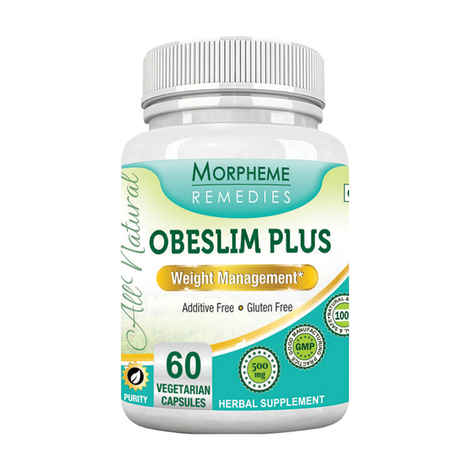 Buy Morpheme Obeslim Plus 500mg Extract 60 Veg Caps - Purplle
