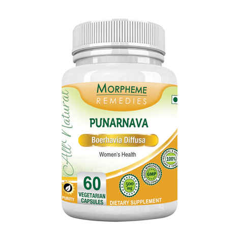 Buy Morpheme Punarnava (Boerhavia Diffusa) 500mg Extract 60 Veg Caps - Purplle