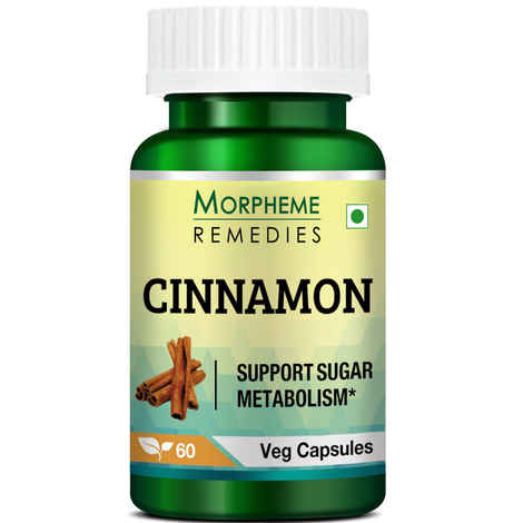 Buy Morpheme Cinnamon 500mg Extract 60 Veg Caps - Purplle