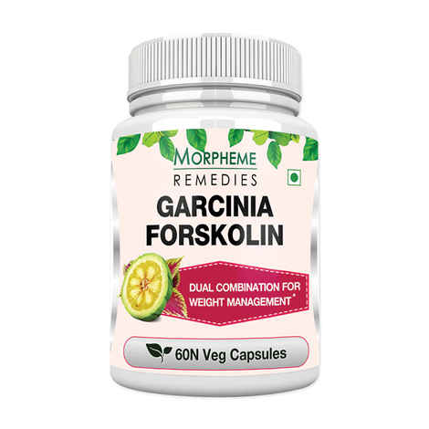 Buy Morpheme Garcinia Forskolin 500mg Extract 60 Veg Caps - Purplle