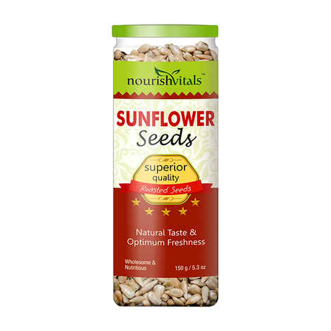Buy NourishVitals Roasted Sunflower Seeds (Superior Quality) - 150 gm - Purplle