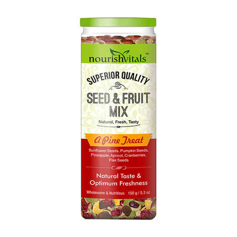 Buy NourishVitals Seed & Fruit Mix - A Pine Treat - Breakfast / Snacks Trail Mix 150 gm - Purplle