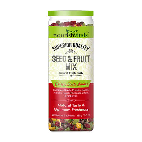 Buy NourishVitals Seed & Fruit Mix - Crispy Seeds Galore - Breakfast / Snacks Trail Mix 150 gm - Purplle