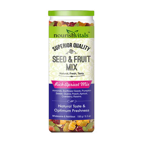 Buy NourishVitals Seed & Fruit Mix - Rich Apricot Mix - Breakfast / Snacks Trail Mix 150 gm - Purplle