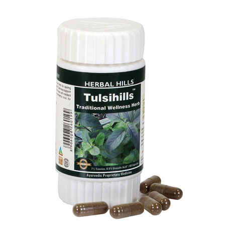 Buy Herbal Hills Tulsihills 60 Capsule - Purplle