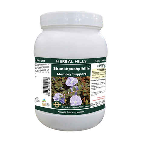Buy Herbal Hills Shankhpushpihills-Value Pack 700 Caps - Purplle