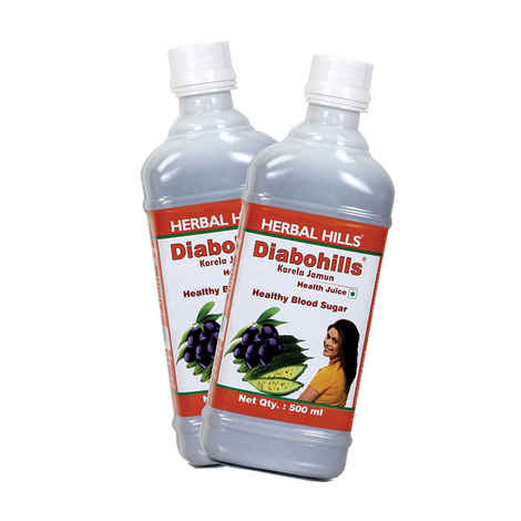 Buy Herbal Hills Diabohills (Karela Jamun Juice) (Combo) - Purplle