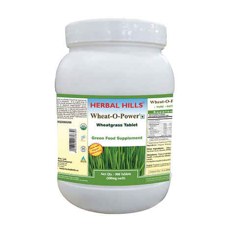 Buy Herbal Hills Wheatgrass - Value Pack 900 Tablets - Purplle
