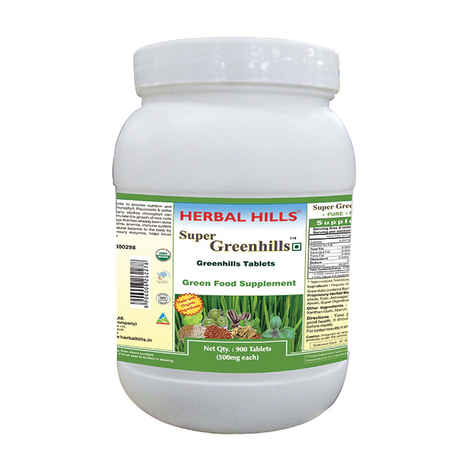 Buy Herbal Hills Super Greenhills - Value Pack 900 Tablets - Purplle